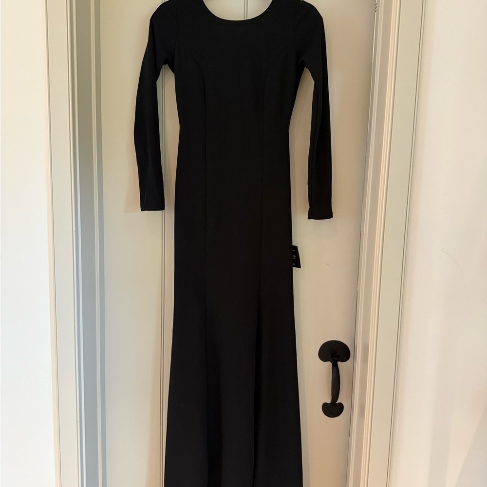 Lulu's Classic Black Long Sleeve Dress